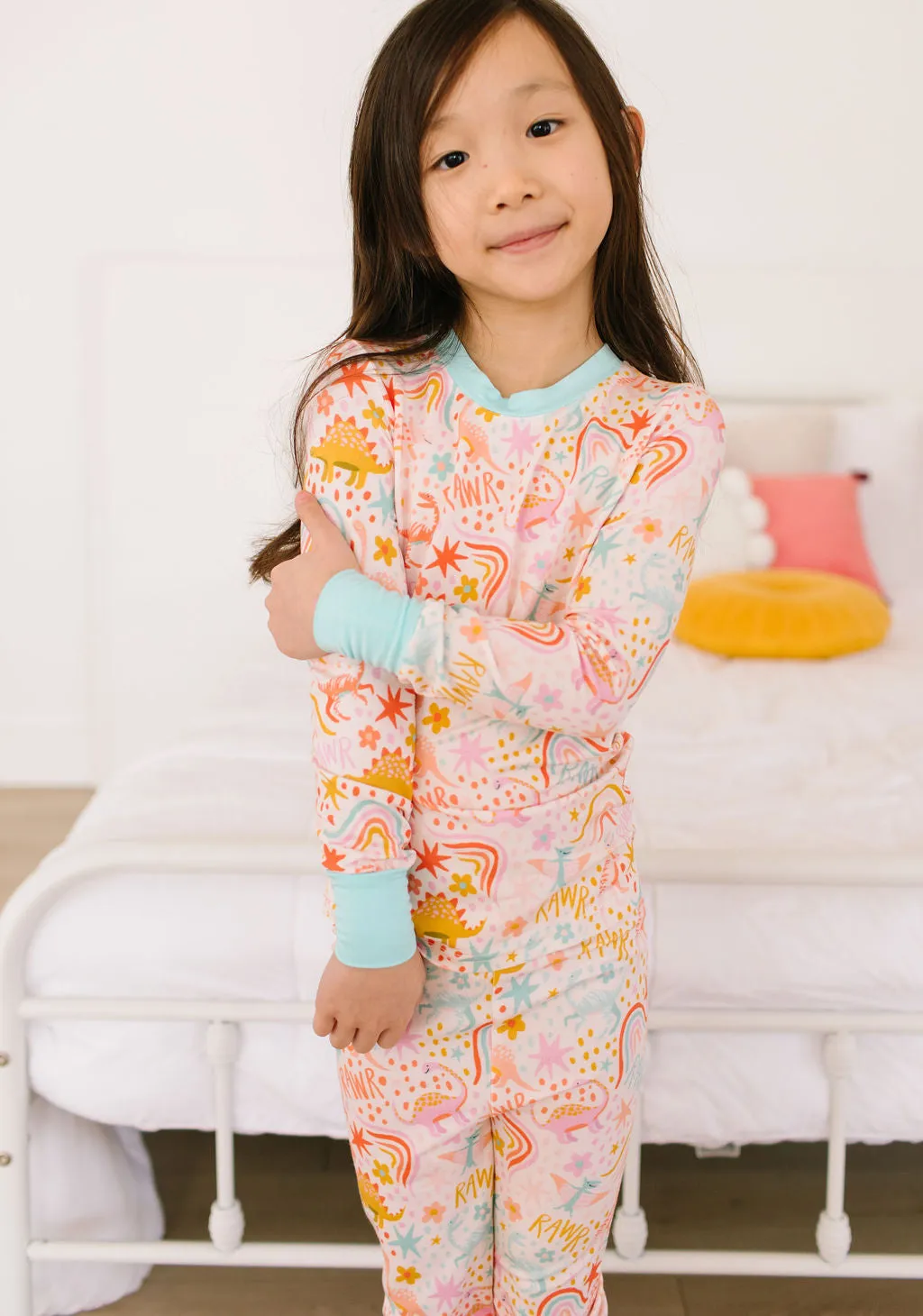 2 piece Bamboo Pajama in Dreamy Dino