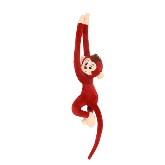 65CM Cute 4 Colors Kawaii Long Arm Tail Monkey Stuffed Doll Plush Toys Curtains Baby Sleeping Appease Animal Doll Birthday Gifts