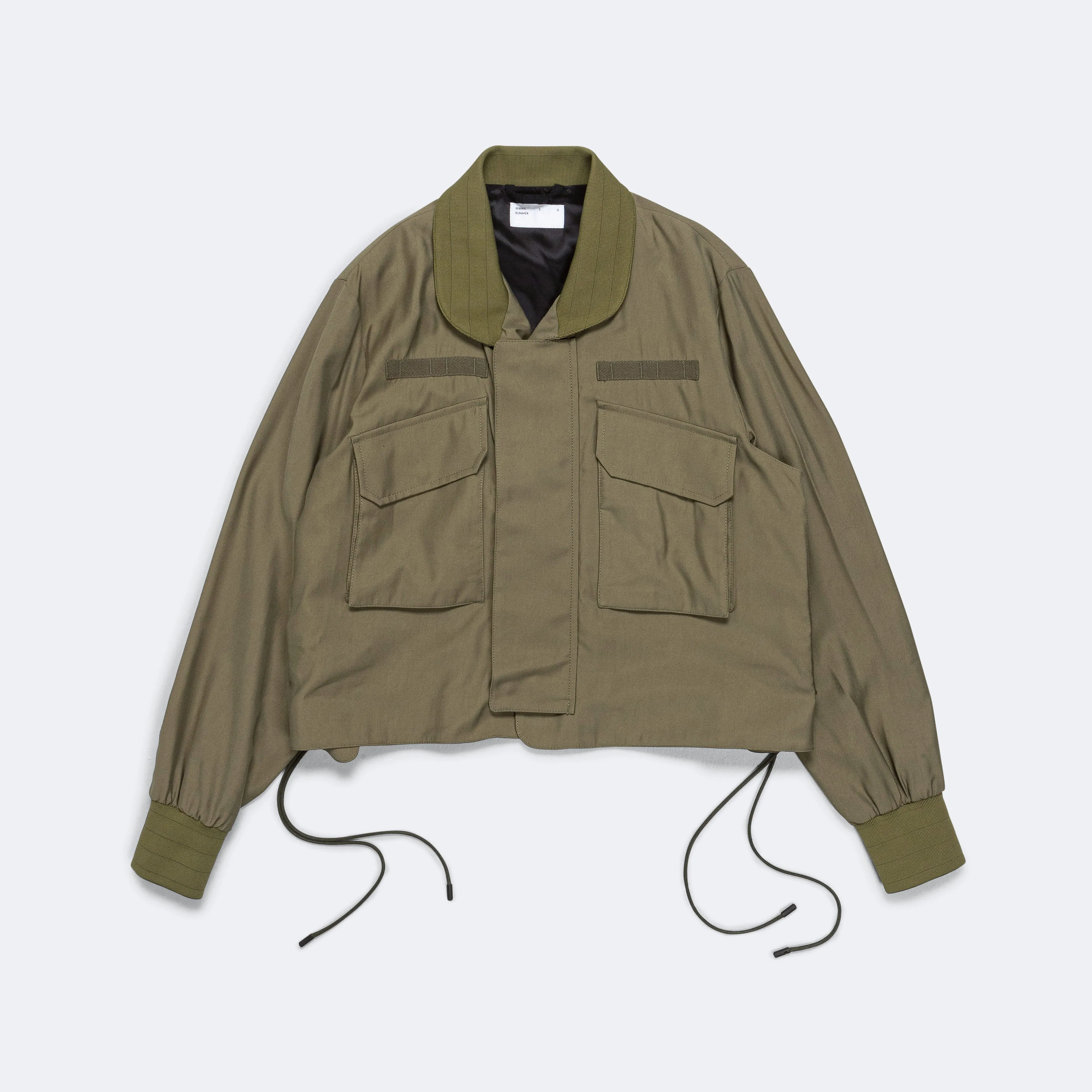 69 Flak O Gusset Bomber - 10oz Olive/Viscose Poly BS Twill