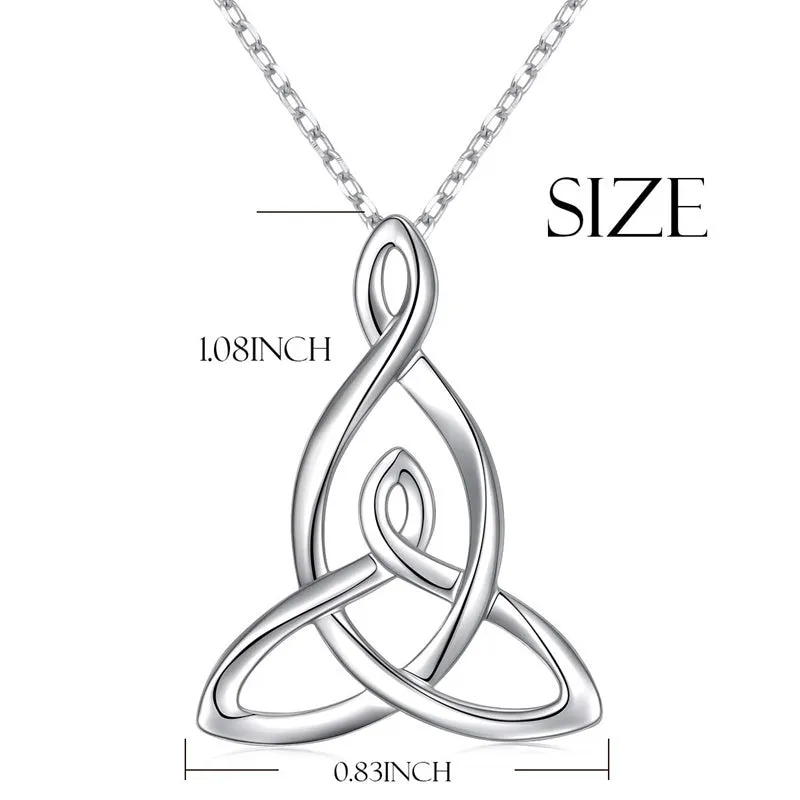 925 Sterling Silver Celtic Motherhood Knot Necklace Jewelry for Women Mom Birthday Gift