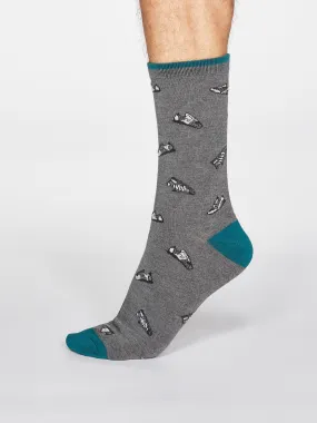 Aiden Trainer Socks - Dark Grey Marle