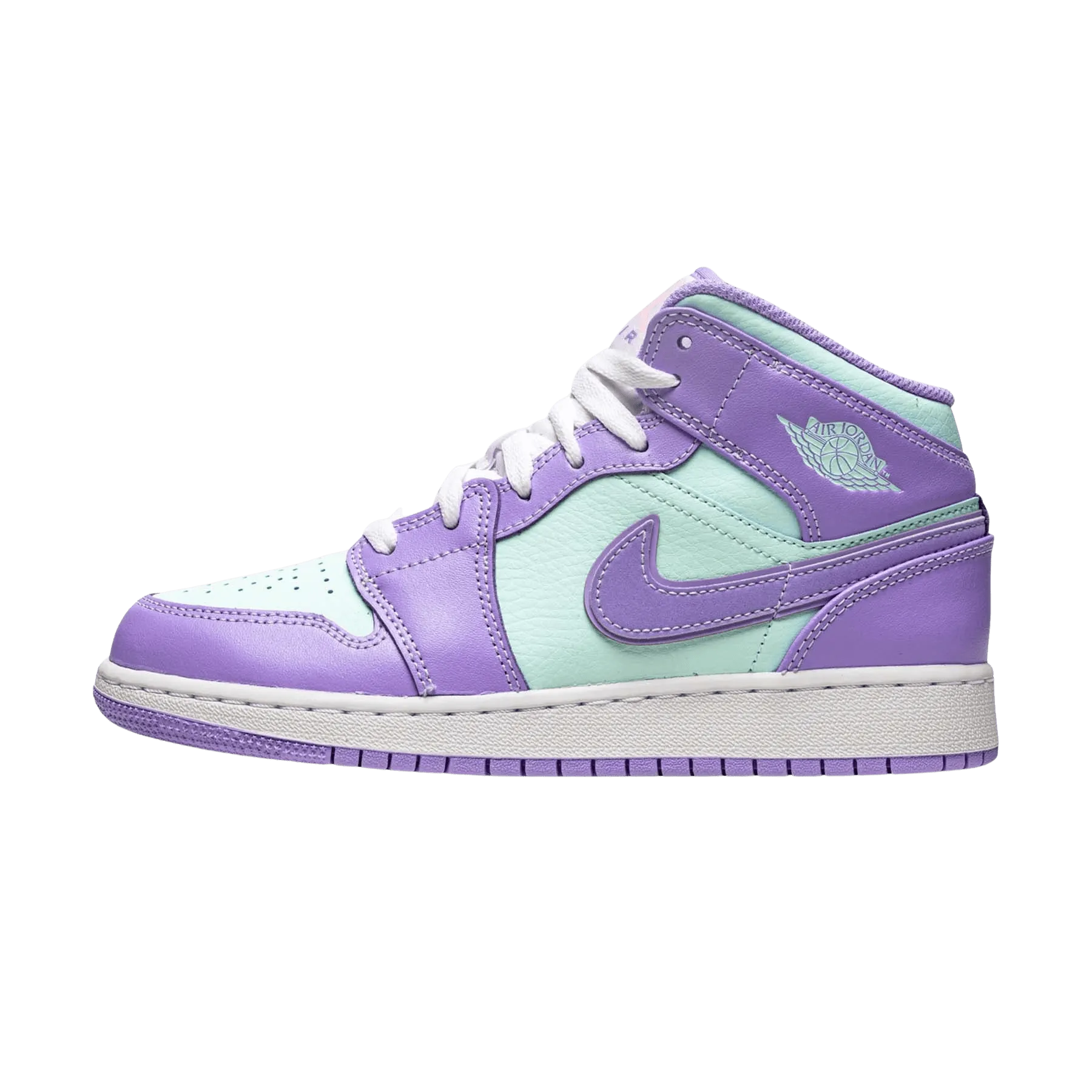 Air Jordan 1 Mid GS 'Purple Aqua'