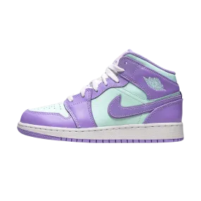 Air Jordan 1 Mid GS 'Purple Aqua'