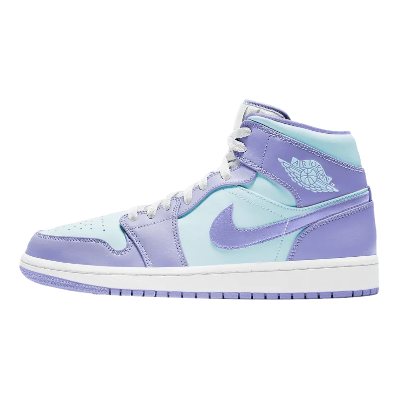 Air Jordan 1 Mid Purple Aqua