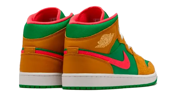 Air Jordan 1 Mid Wheat Watermelon