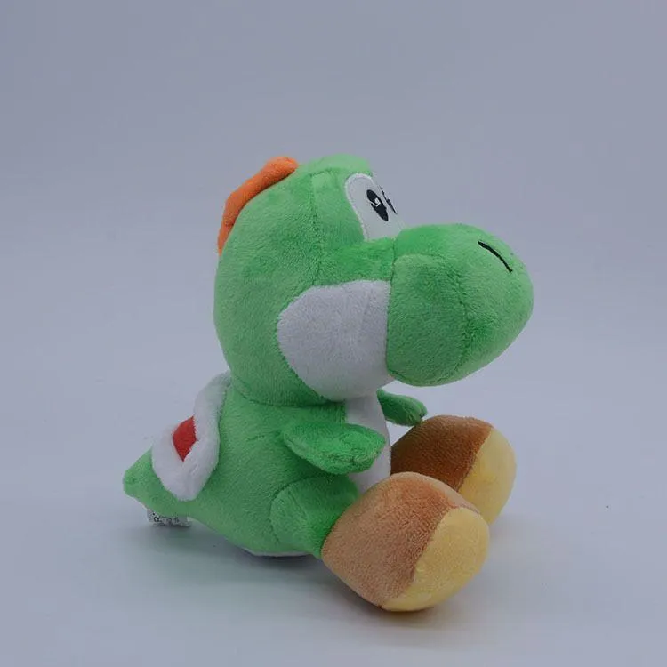 Anime Mario Green Yoshi Dinosaur Plush Doll PP Cotton Stuffed Animals Kids Toys 16CM