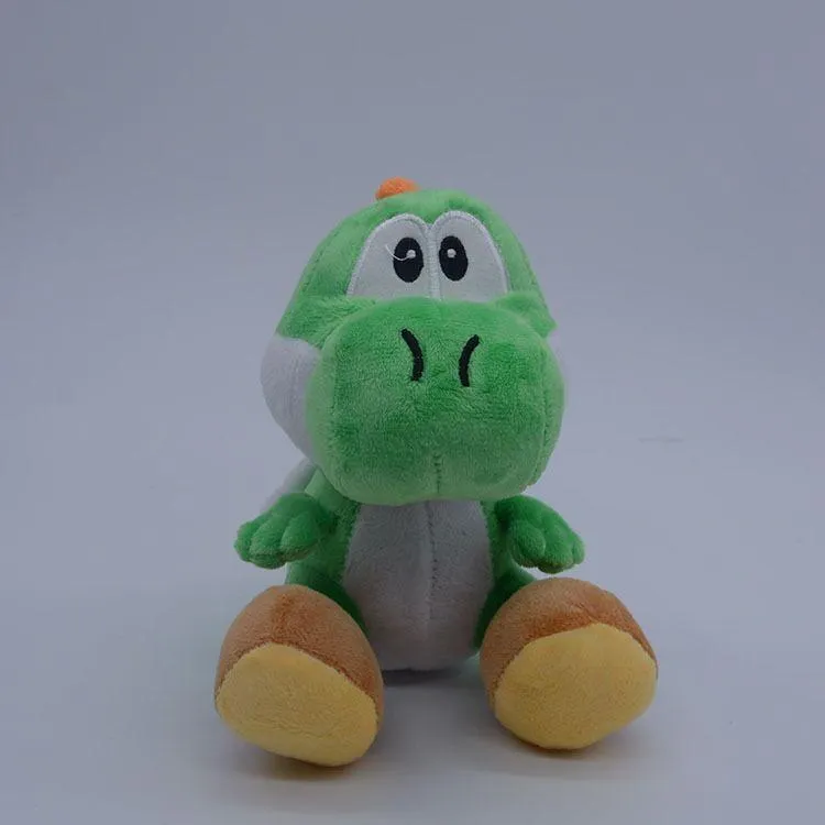 Anime Mario Green Yoshi Dinosaur Plush Doll PP Cotton Stuffed Animals Kids Toys 16CM