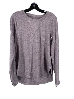 Athletic Top Long Sleeve Crewneck By Athleta In Purple, Size: M