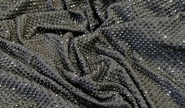 Ballroom Rhinestone Lycra Fabric