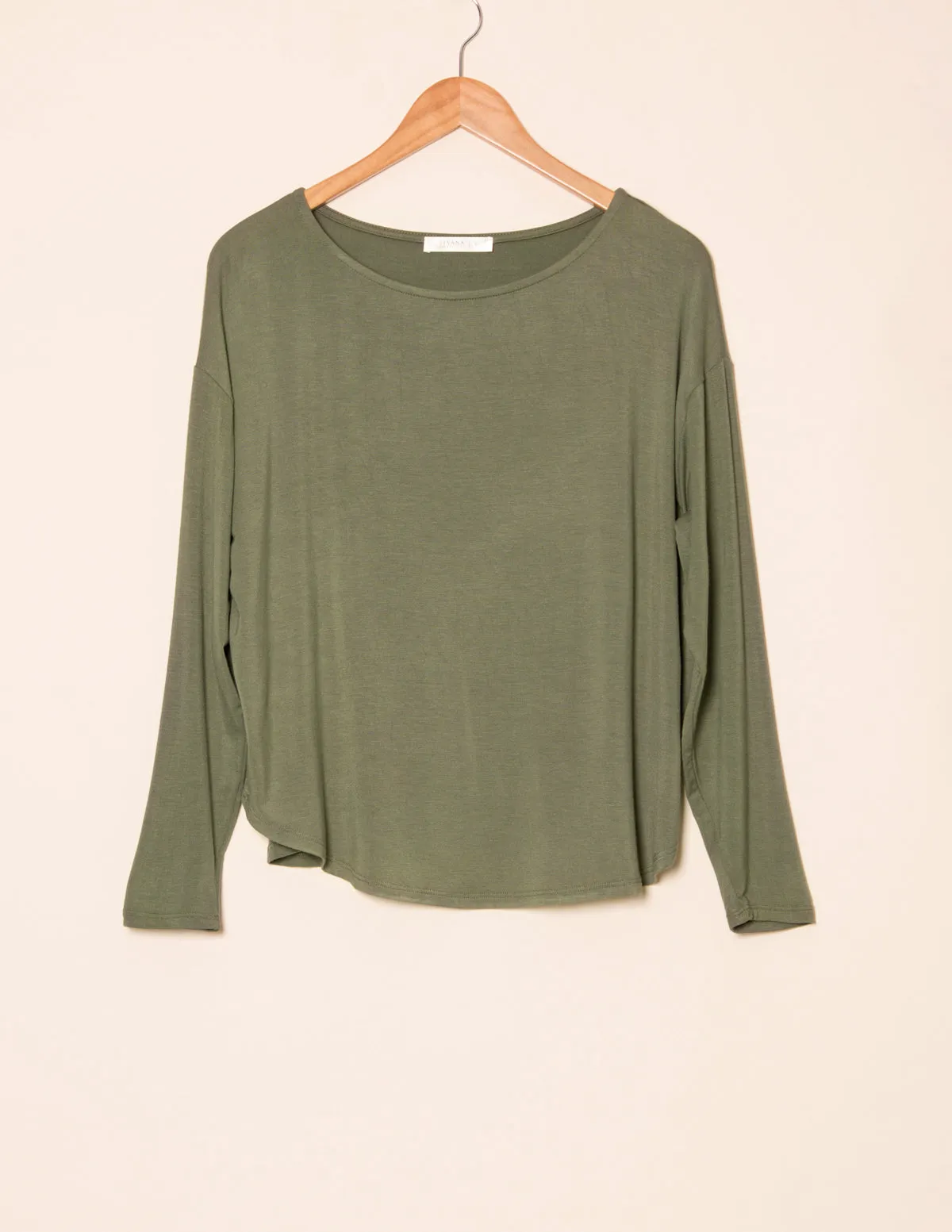 Bamboo Dolman Long Sleeve Tee - As-Is-Clearance