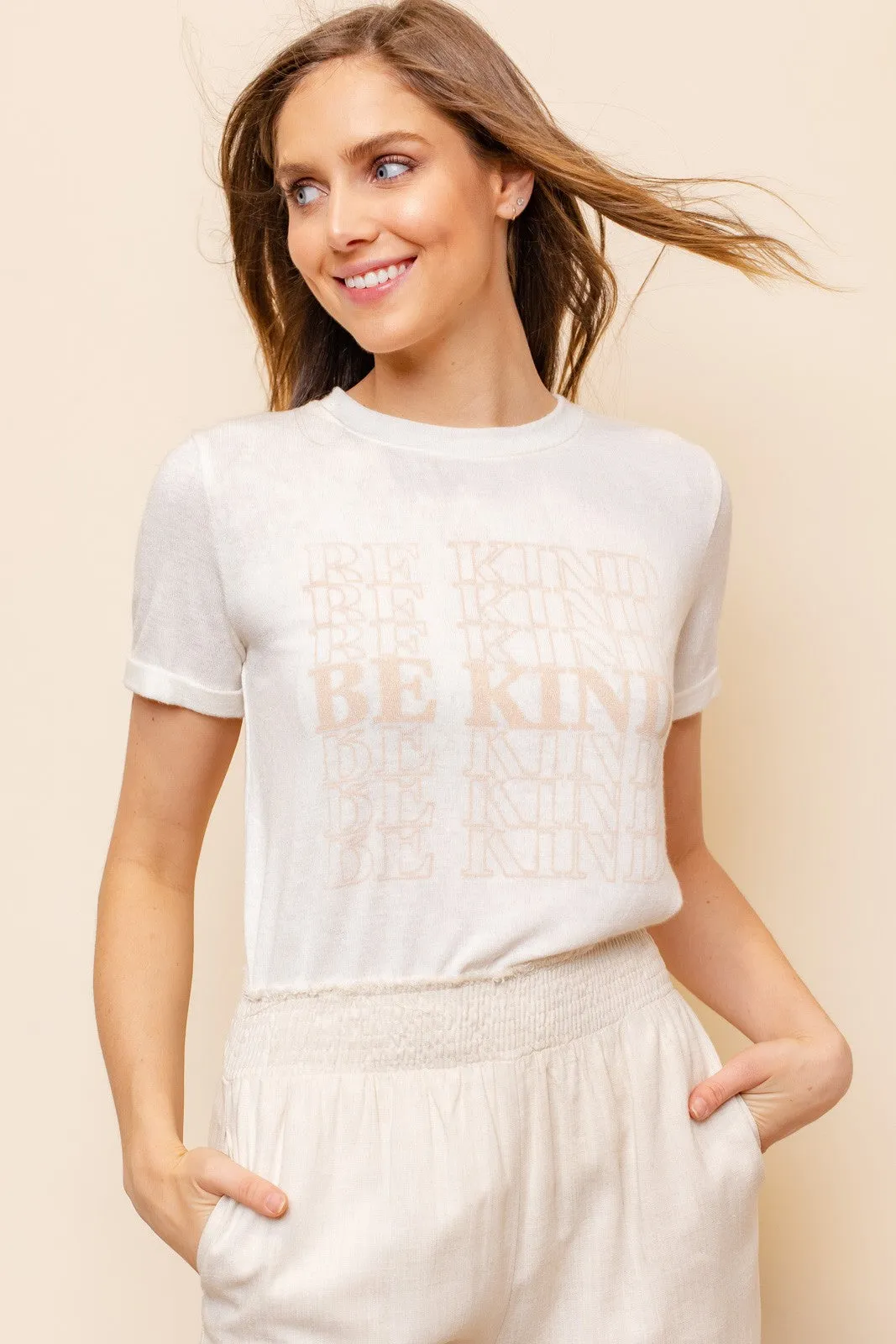 Be Kind Knit Graphic Tee