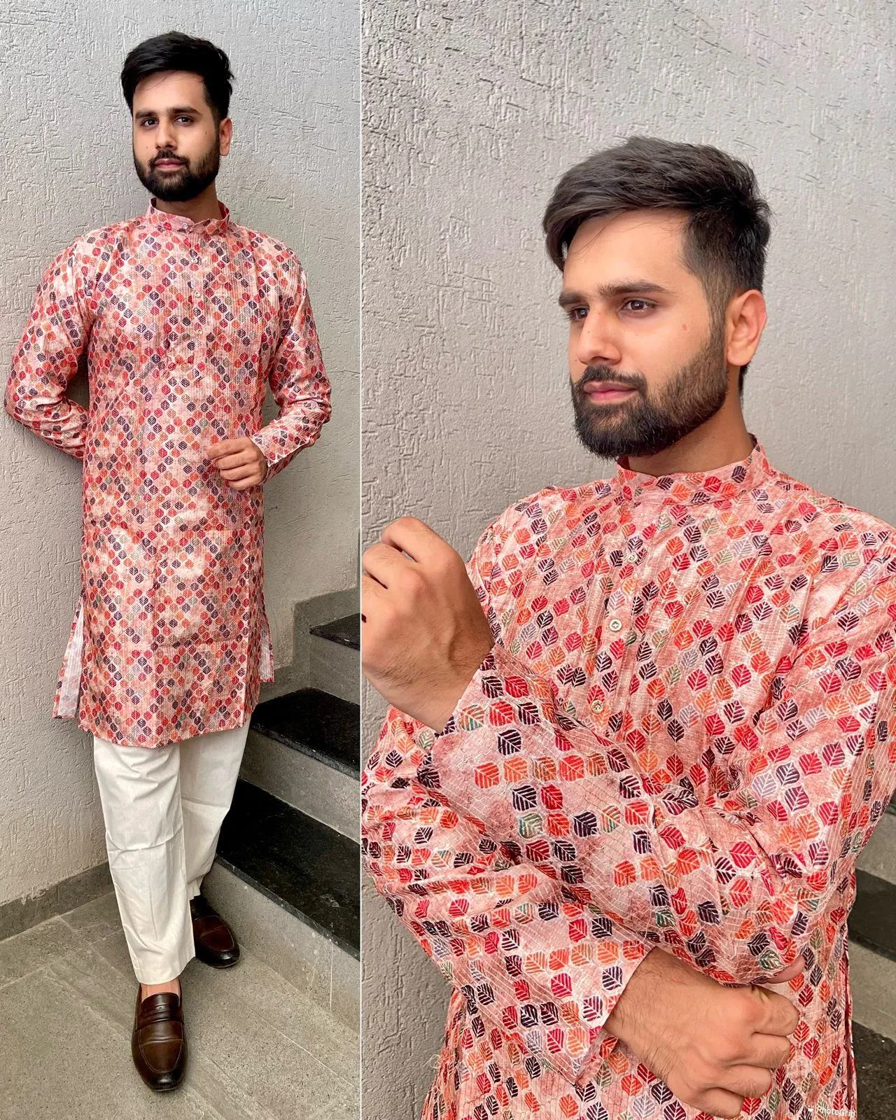 Beautiful Party and Wedding wear Traditional Men's Designer Kurta Pajama set