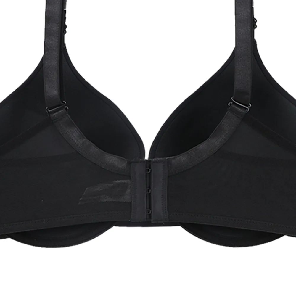 Brasier coordinable  de talla extra con detalles de mesh negro 24007 Lady Carnival.