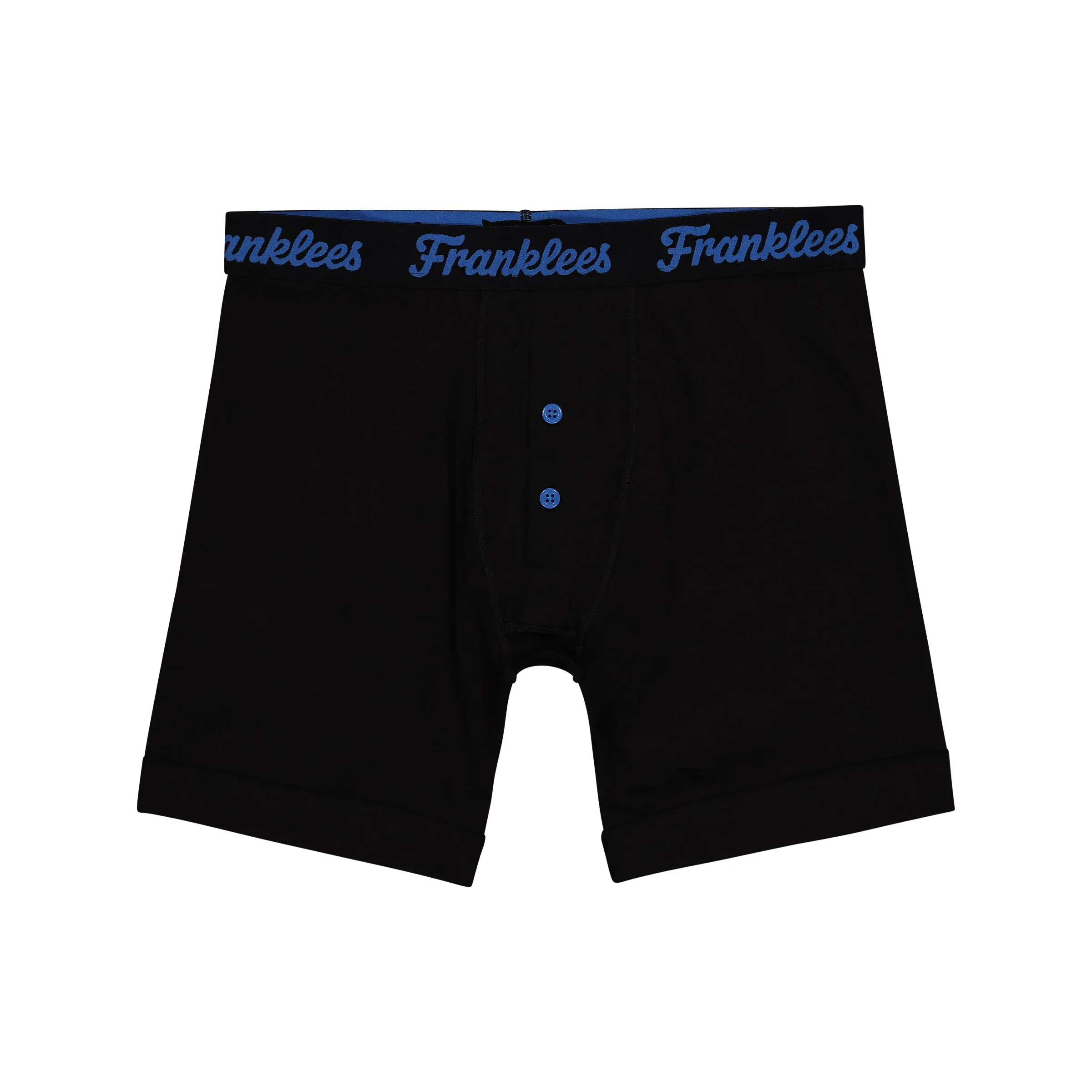 Button Fly Boxer Brief | Soft Cotton | 3 Pack White,Red,Blue Logo