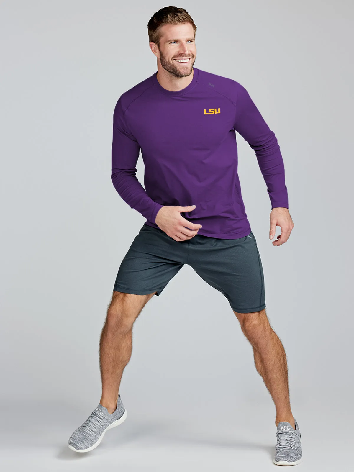 Carrollton Long Sleeve Fitness T-Shirt - LSU