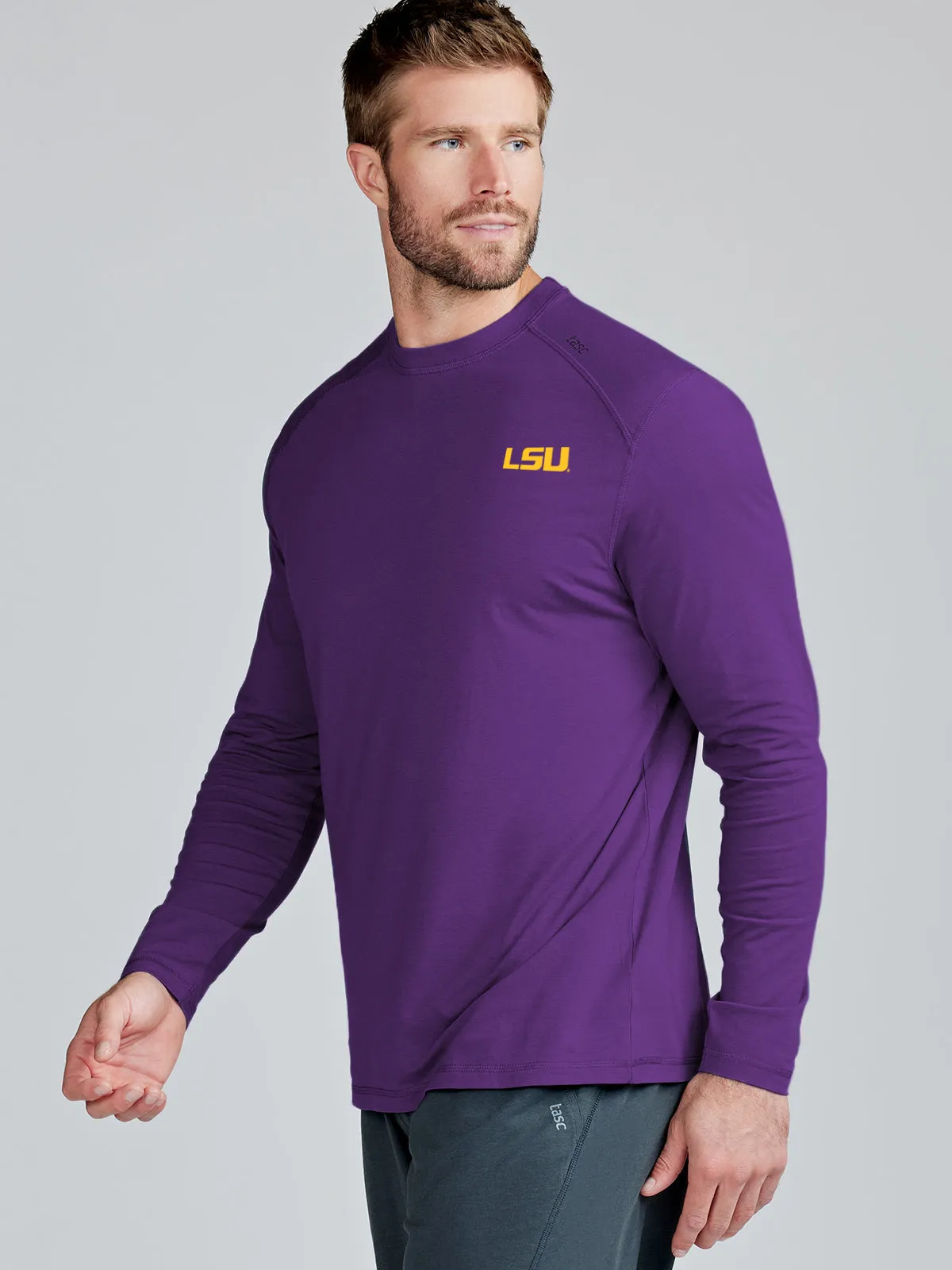 Carrollton Long Sleeve Fitness T-Shirt - LSU