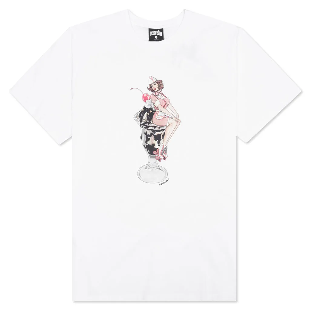 Cherry Top S/S Tee - White