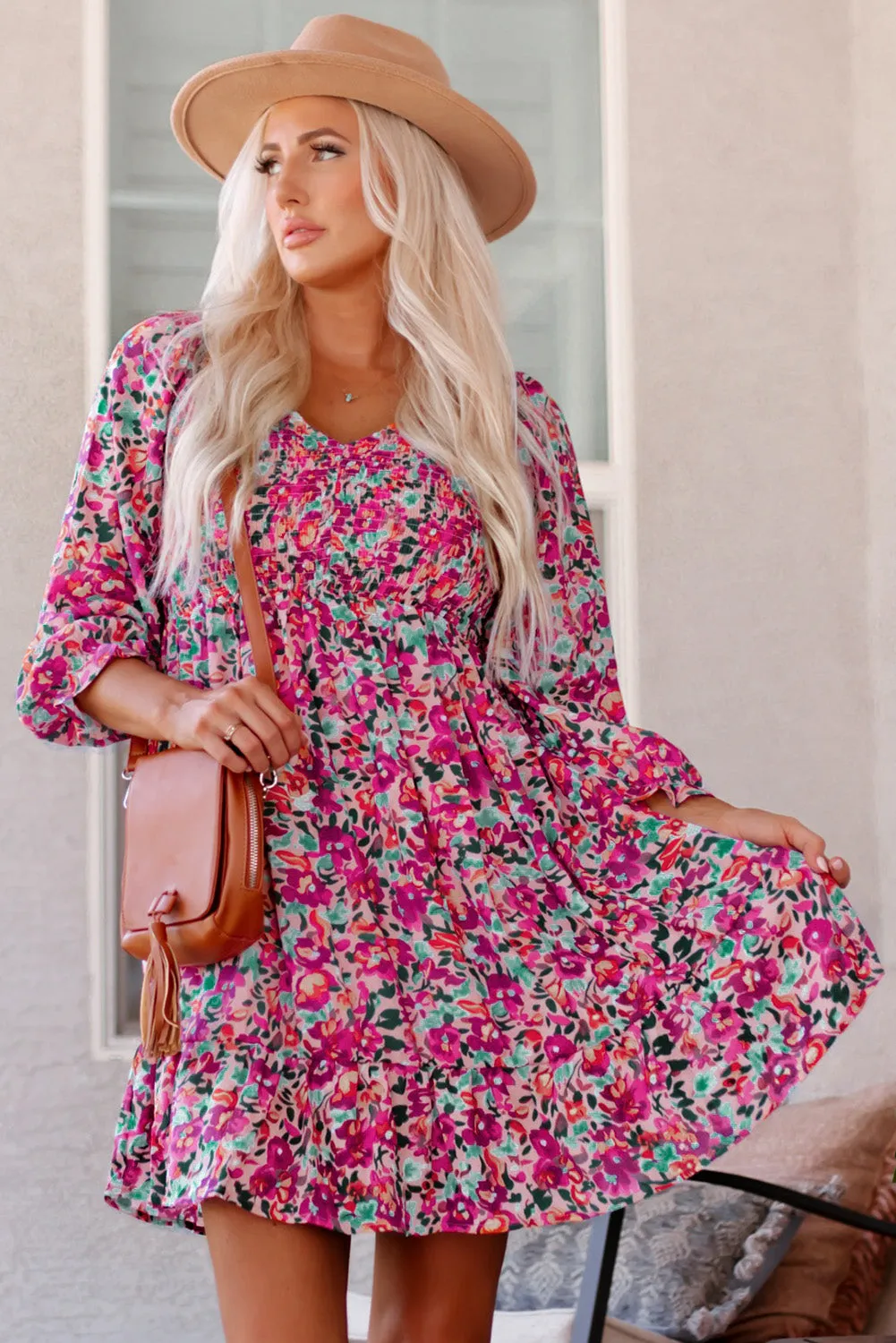 Chic Floral Dress: Perfect for Summer Beach Weddings and Parties!