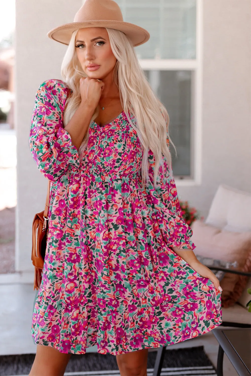 Chic Floral Dress: Perfect for Summer Beach Weddings and Parties!