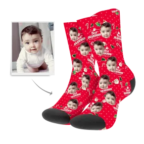 Christmas Customized Grandson Socks