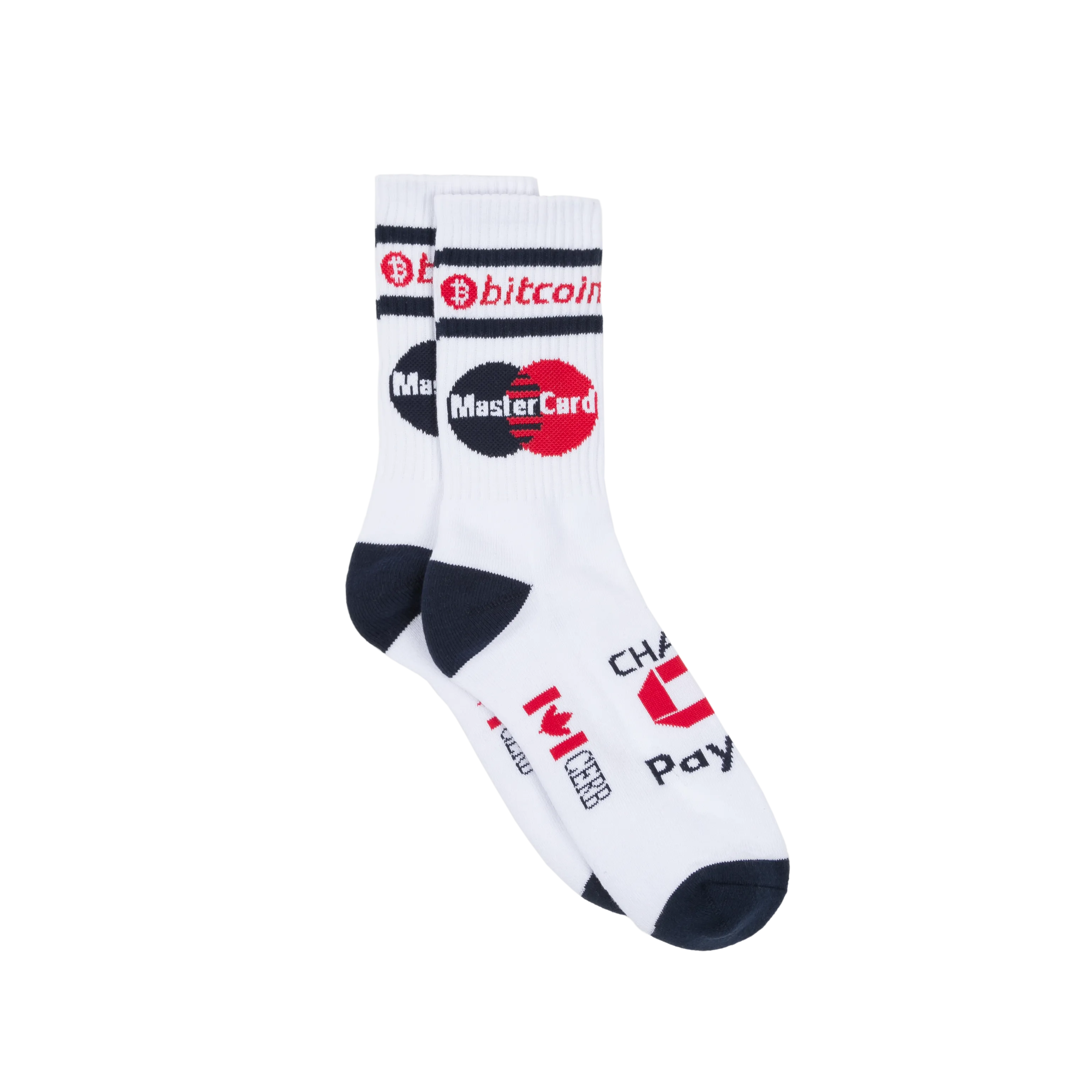 Classic Grip Finance Socks White/Navy/Red