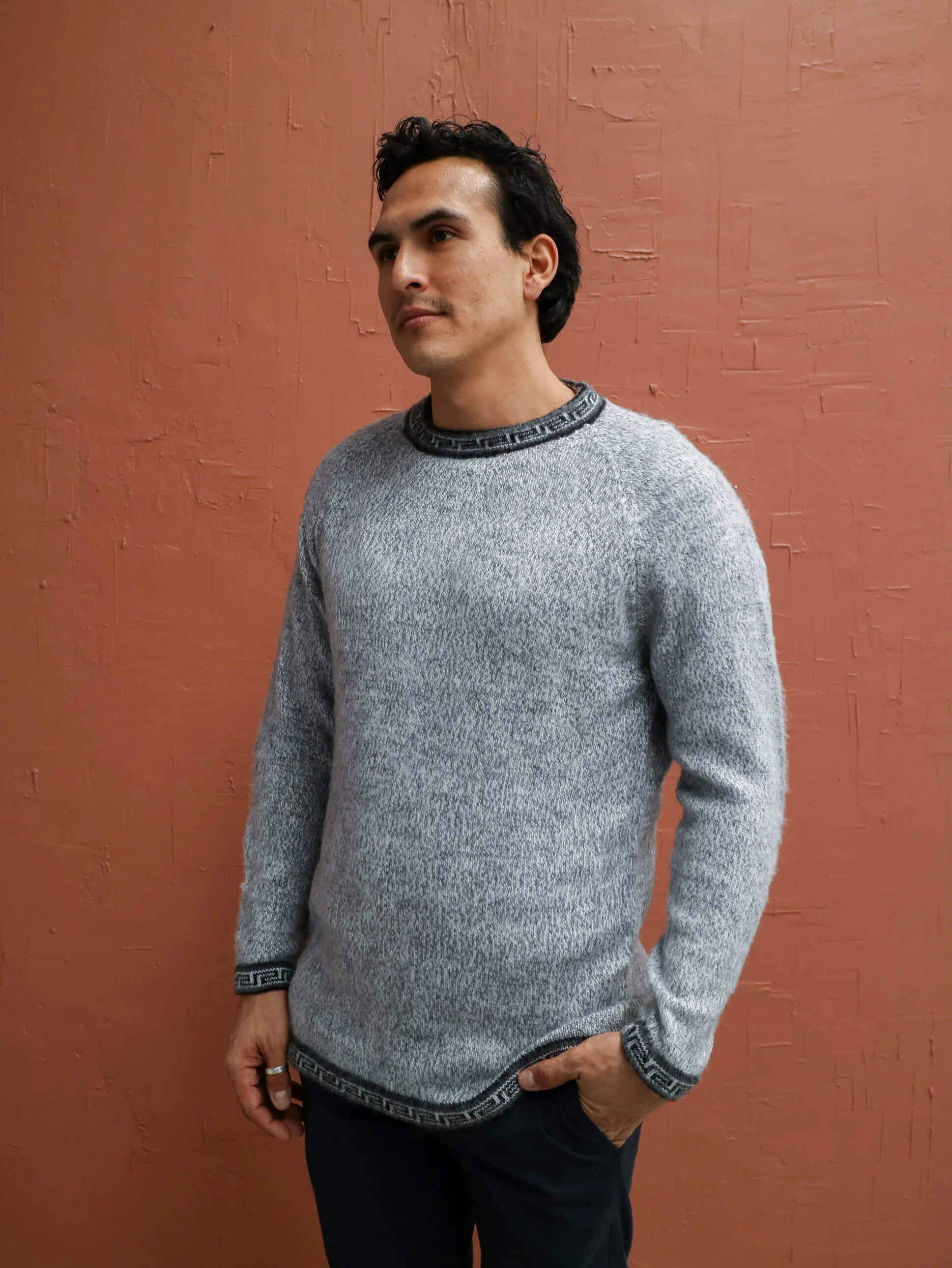 Classic Jumper with Inca Borders