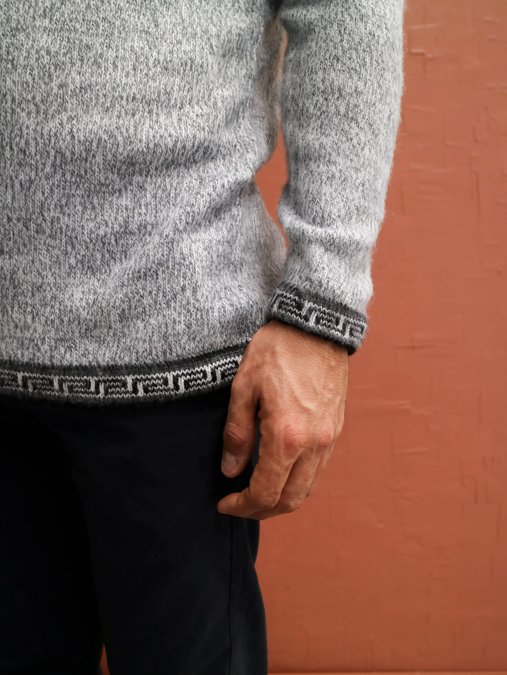 Classic Jumper with Inca Borders