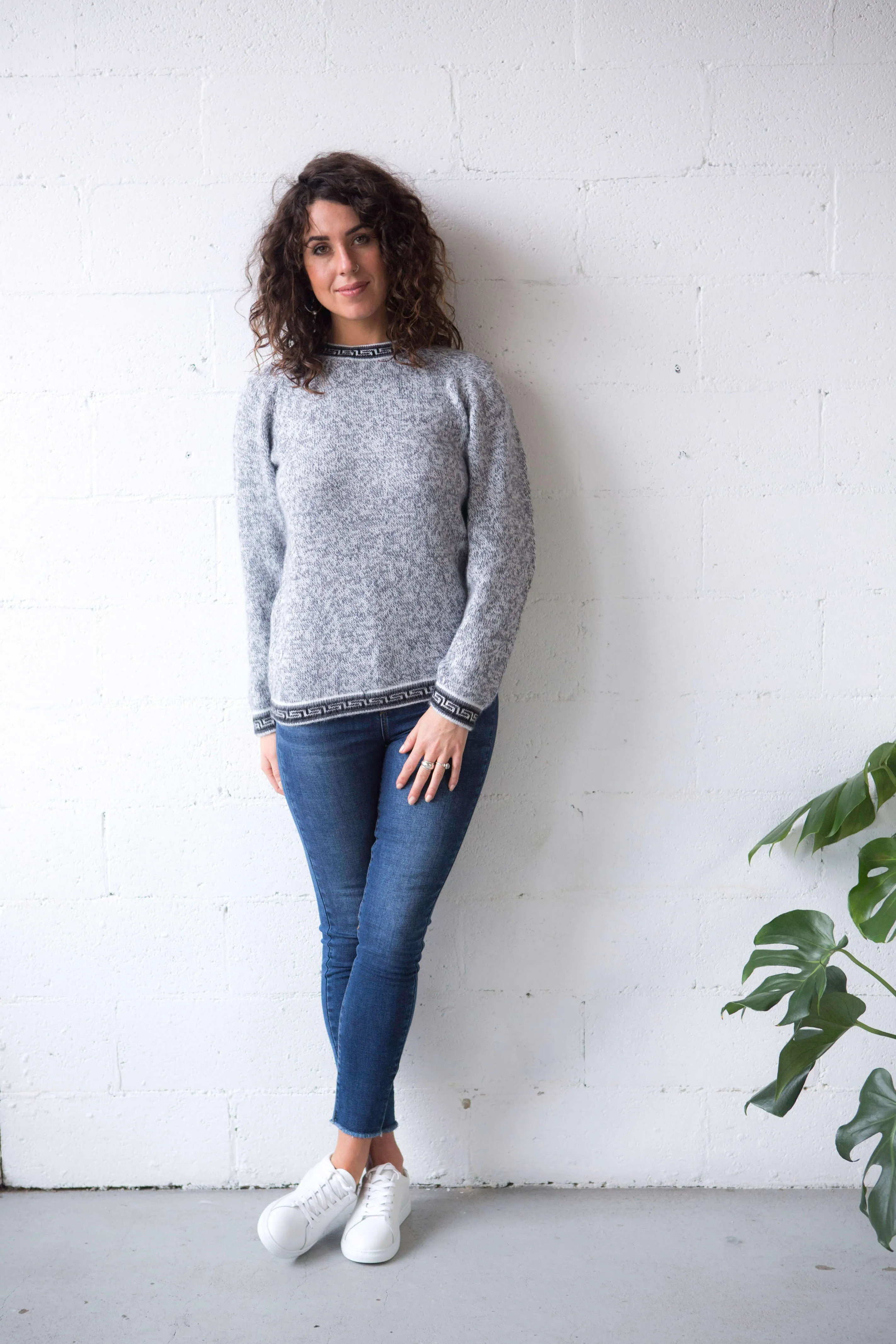 Classic Jumper with Inca Borders