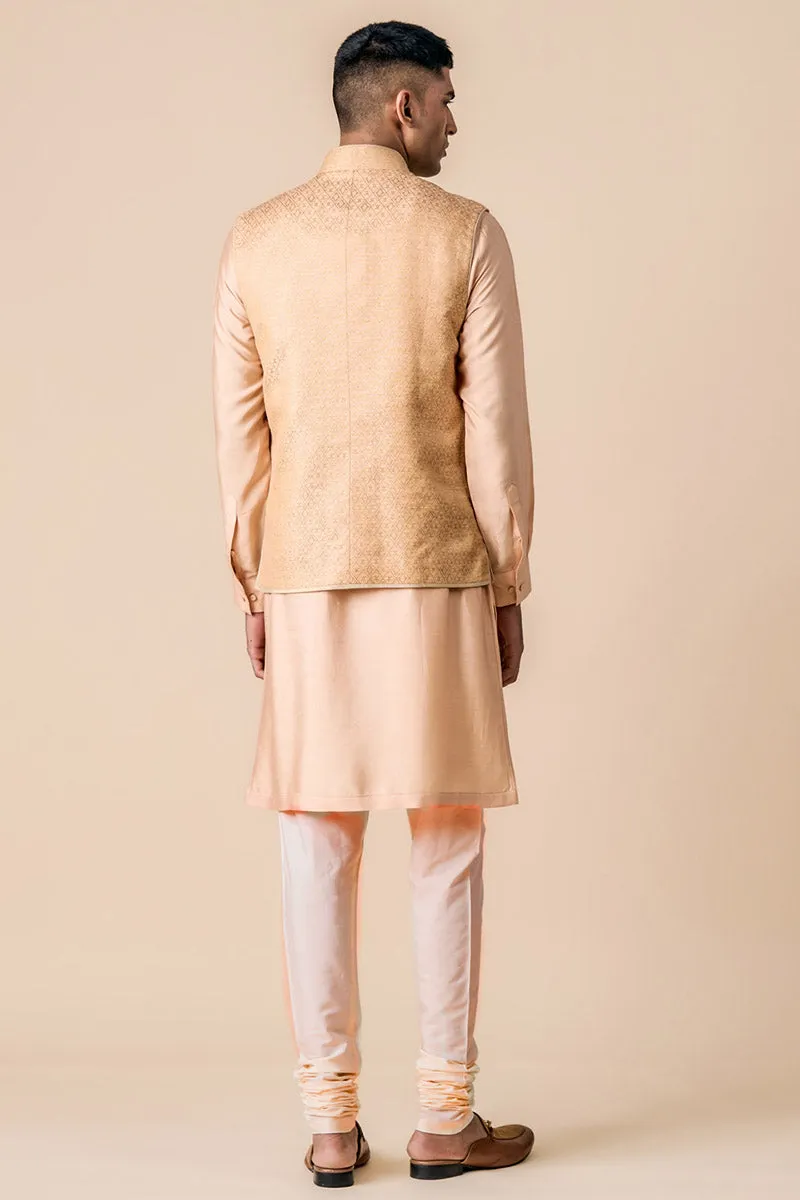 Classic Kurta Bundi Set In Brocade