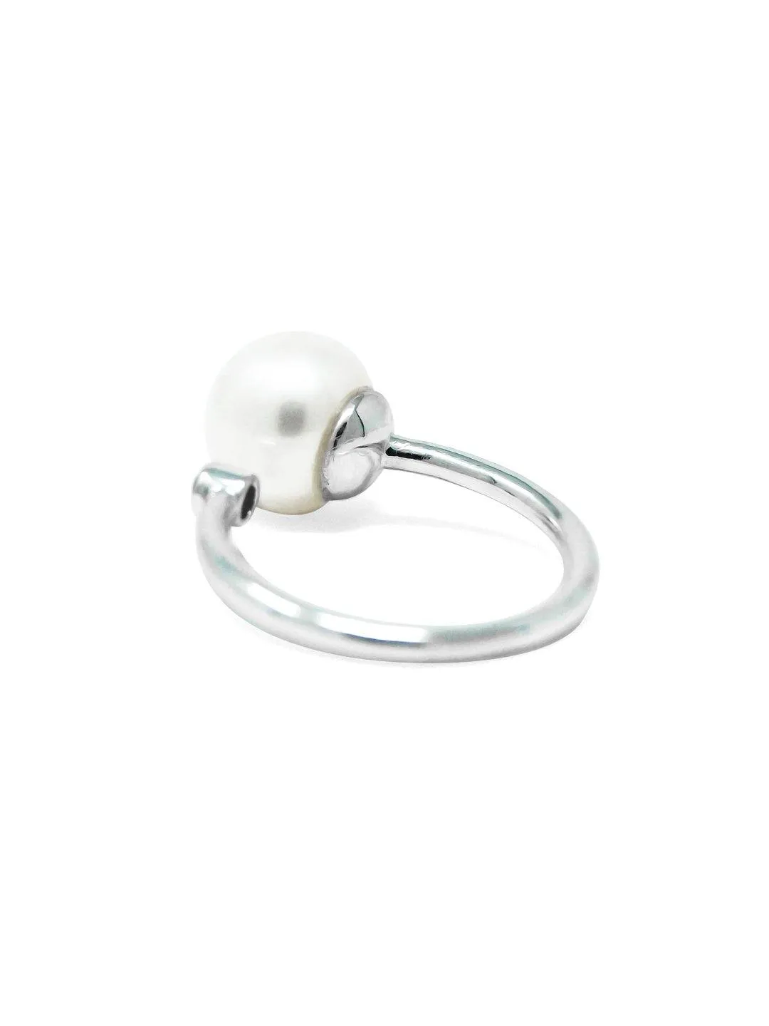 Classic Pearl Blush Sterling Silver Ring