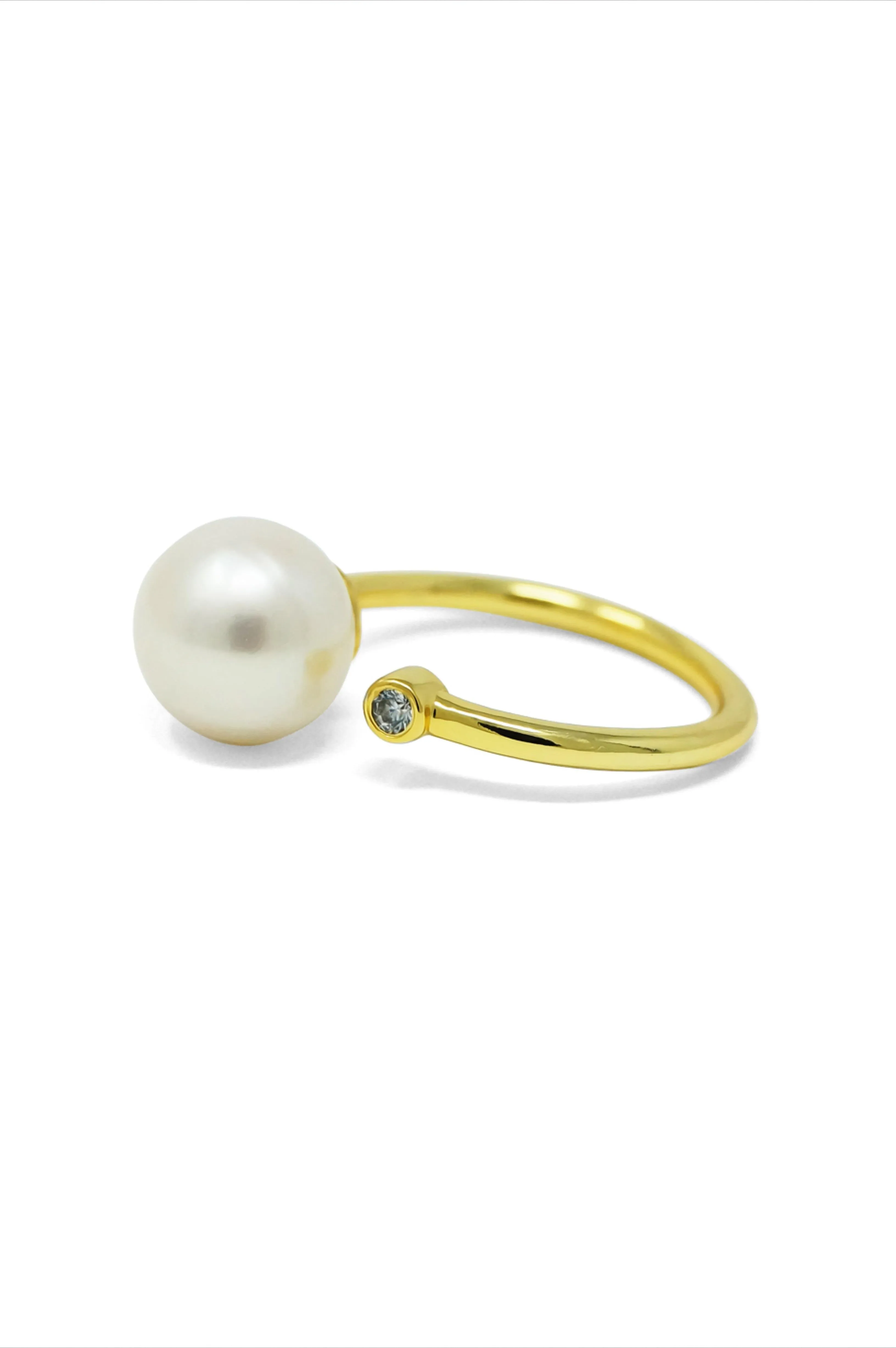 Classic Pearl Blush Sterling Silver Ring