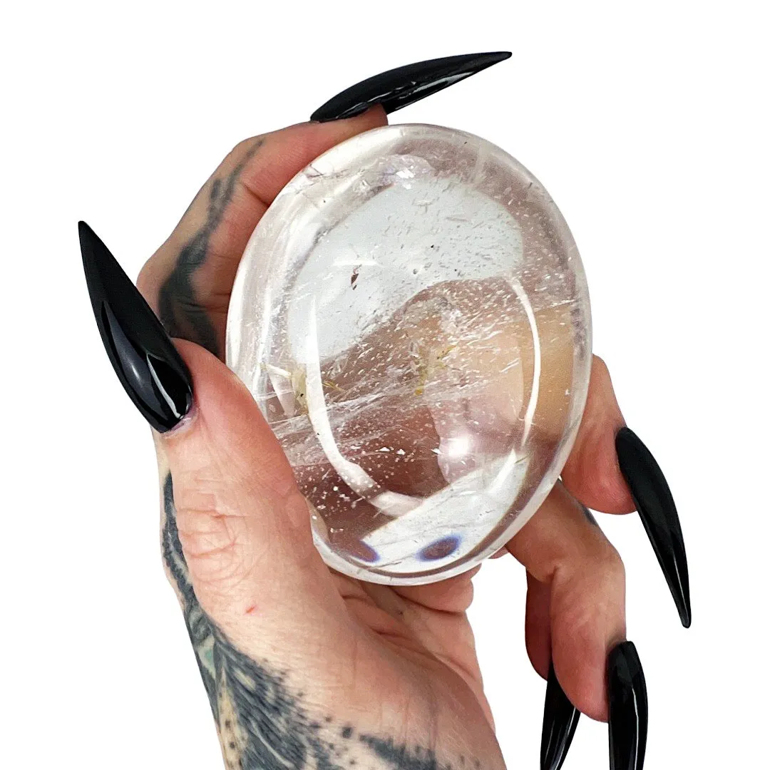 Clear Quartz Palm Stone