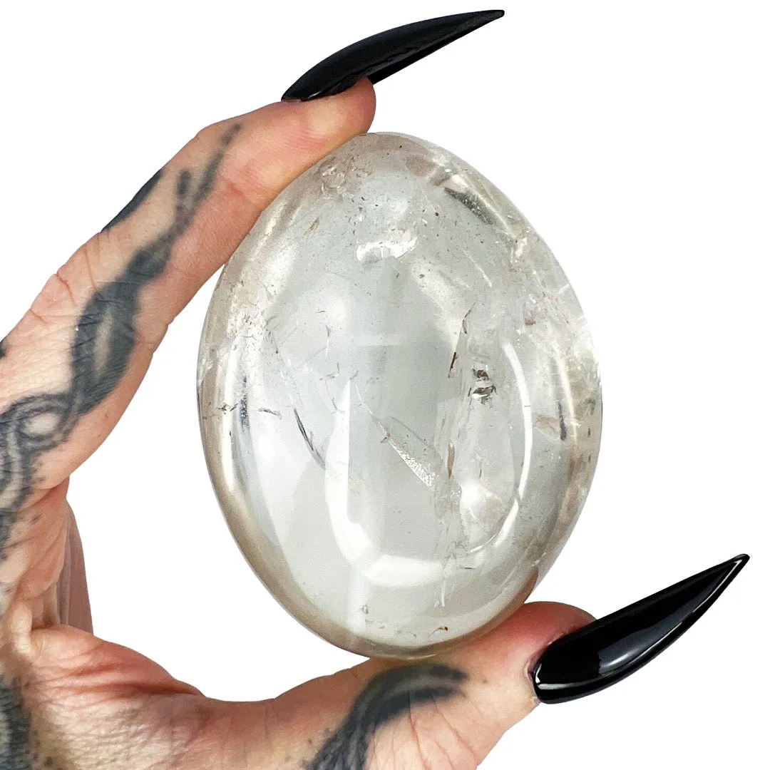 Clear Quartz Palm Stone