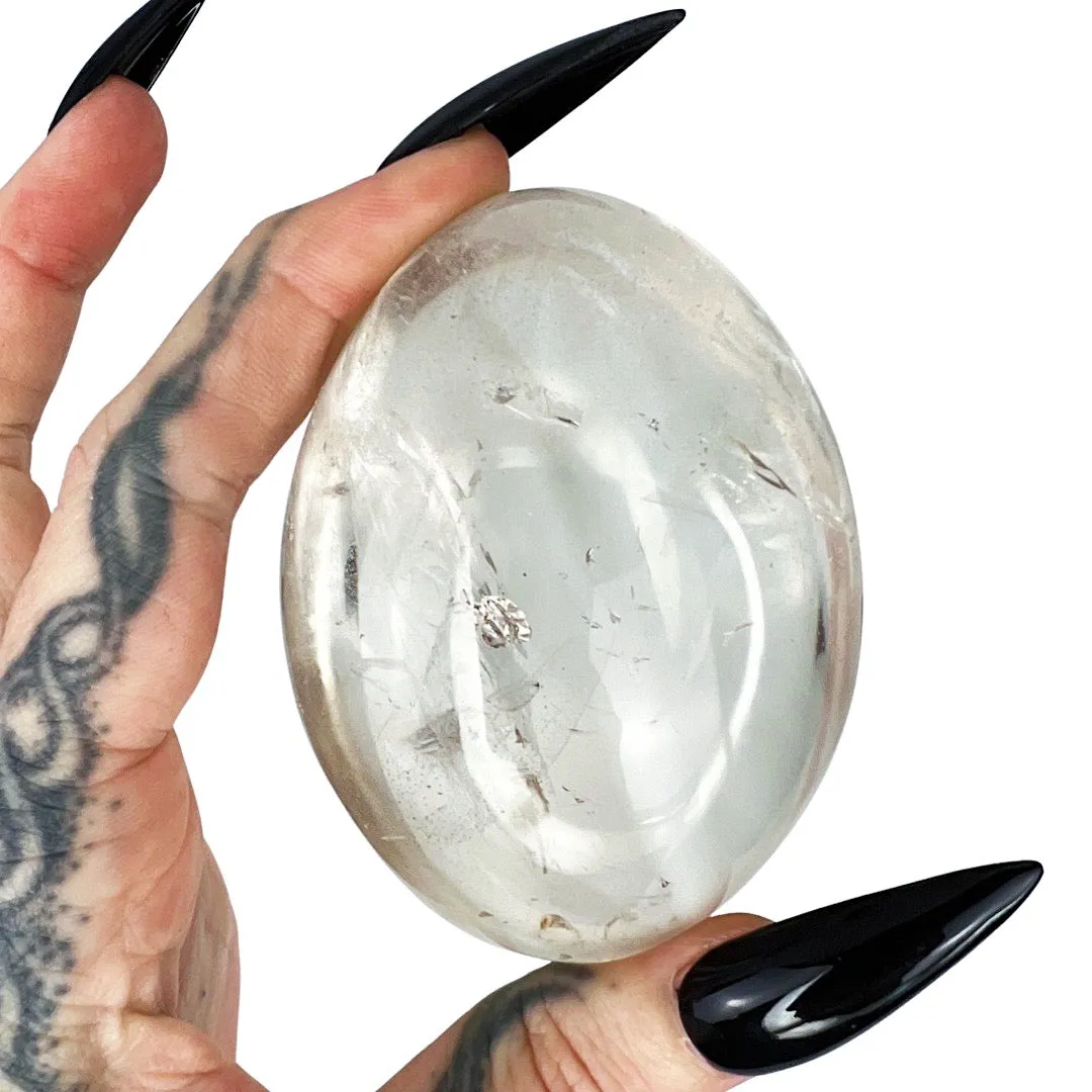 Clear Quartz Palm Stone