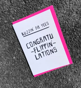 'CONGRATU-FLIPPIN-LATIONS' Scottish Card