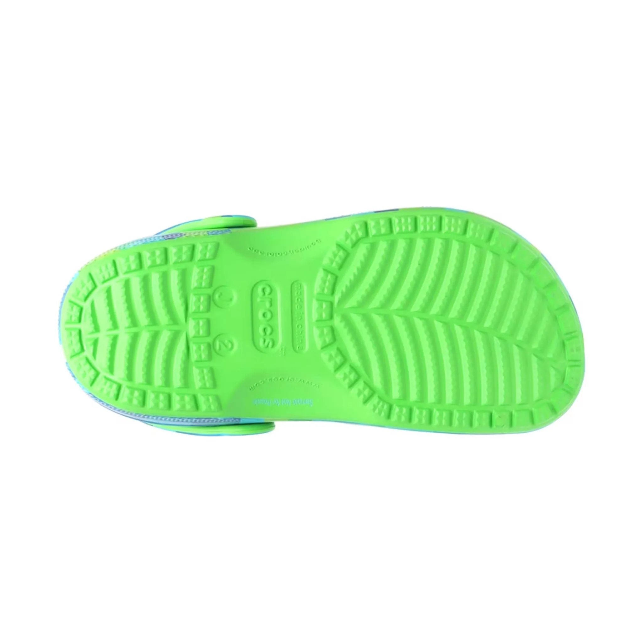 Crocs Kids' Classic Digi Block Clog - Green Slime