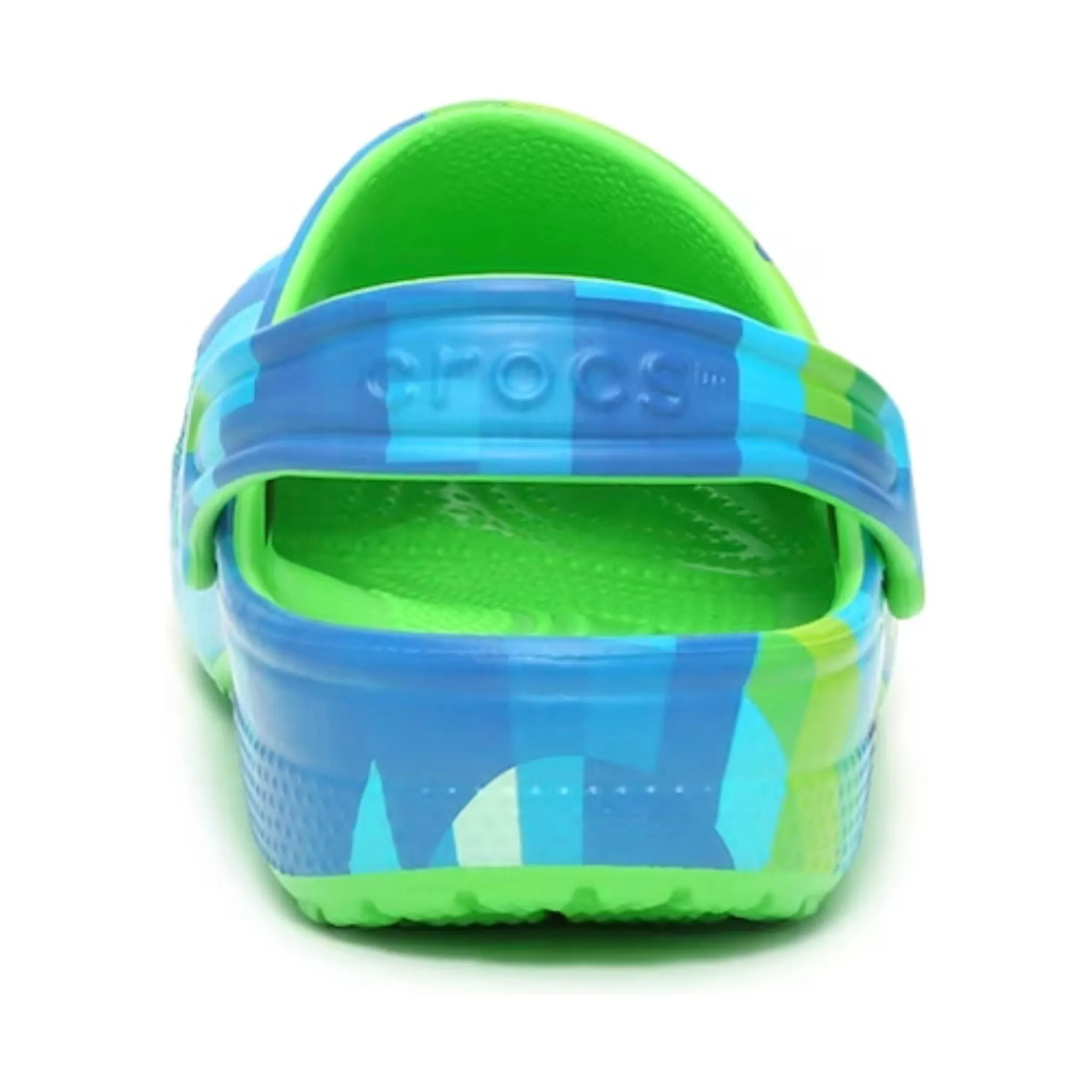 Crocs Kids' Classic Digi Block Clog - Green Slime