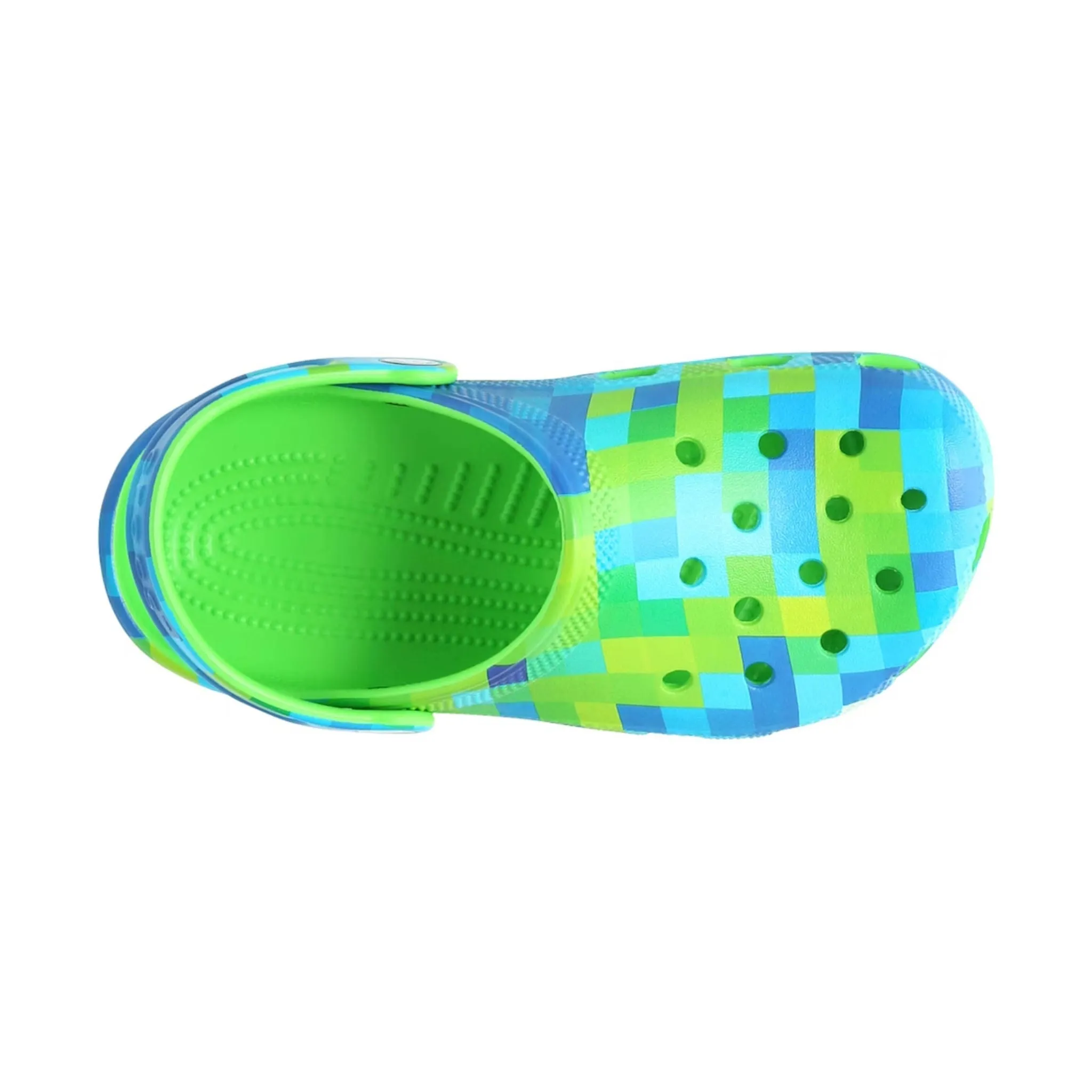 Crocs Kids' Classic Digi Block Clog - Green Slime