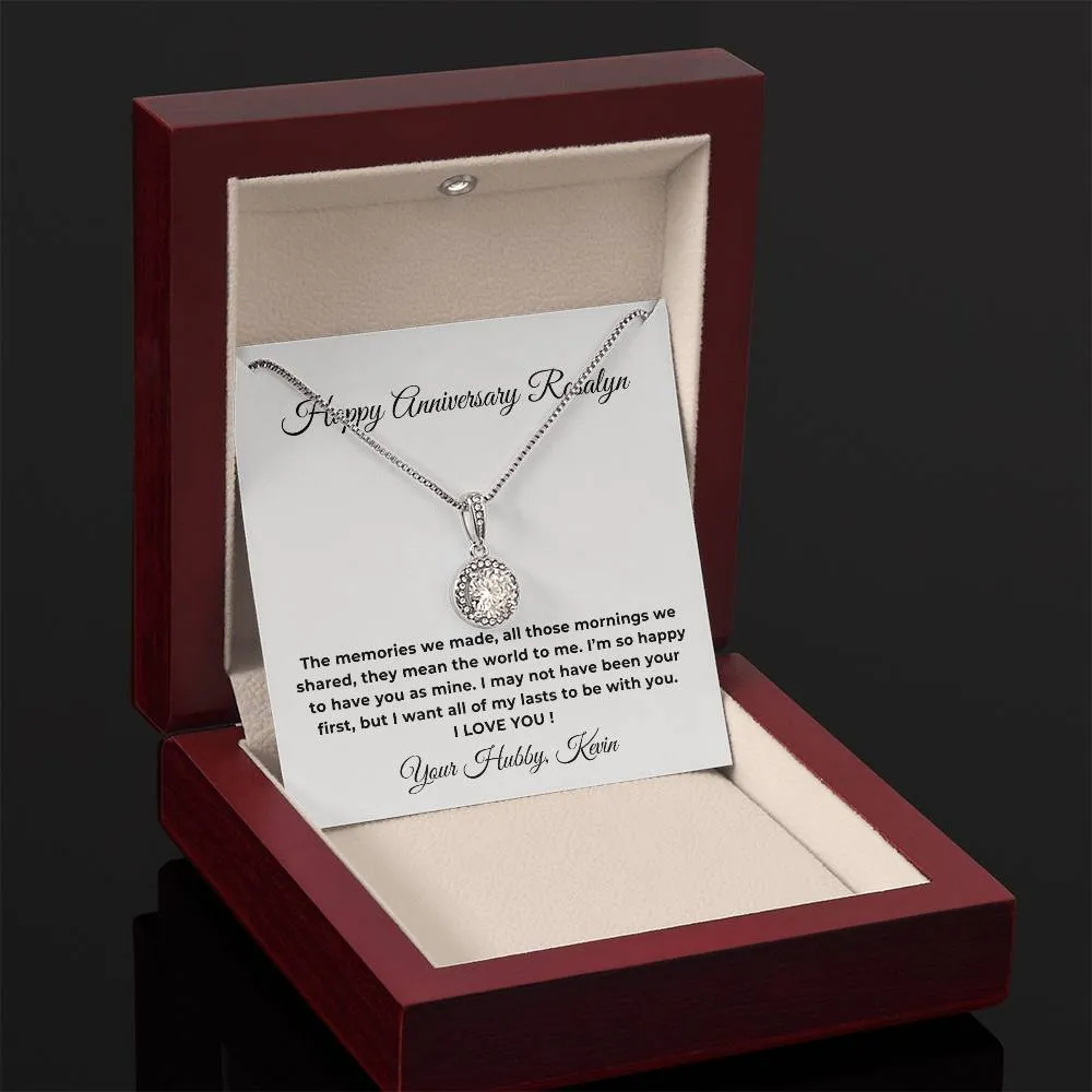 Custom Elegant Anniversary Necklace Gift For Wife Eternal Hope Necklace