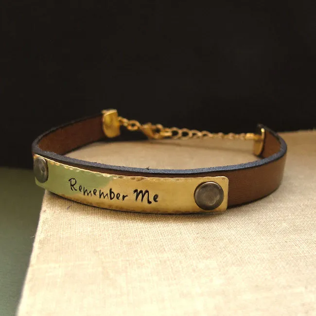 Custom ID Wristband -  Birthday Gift for him