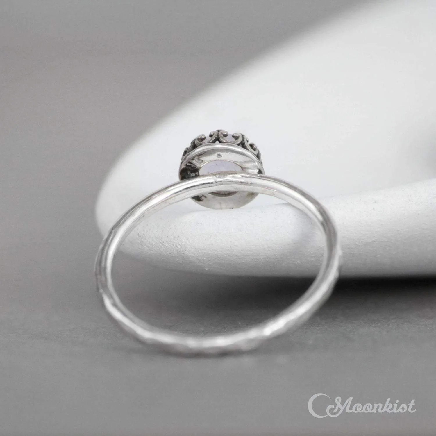 Dainty Lavender Amethyst Promise Ring, Sterling Silver | Moonkist Designs