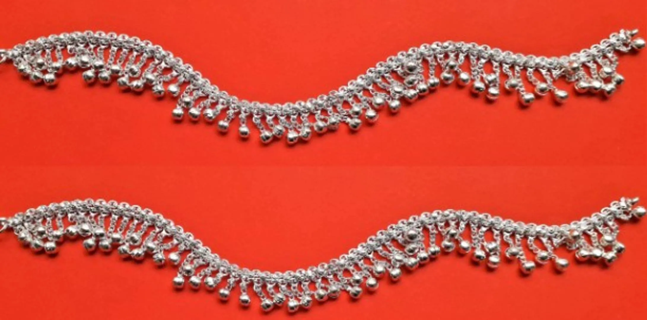 Designer German Silver Anklet for Women