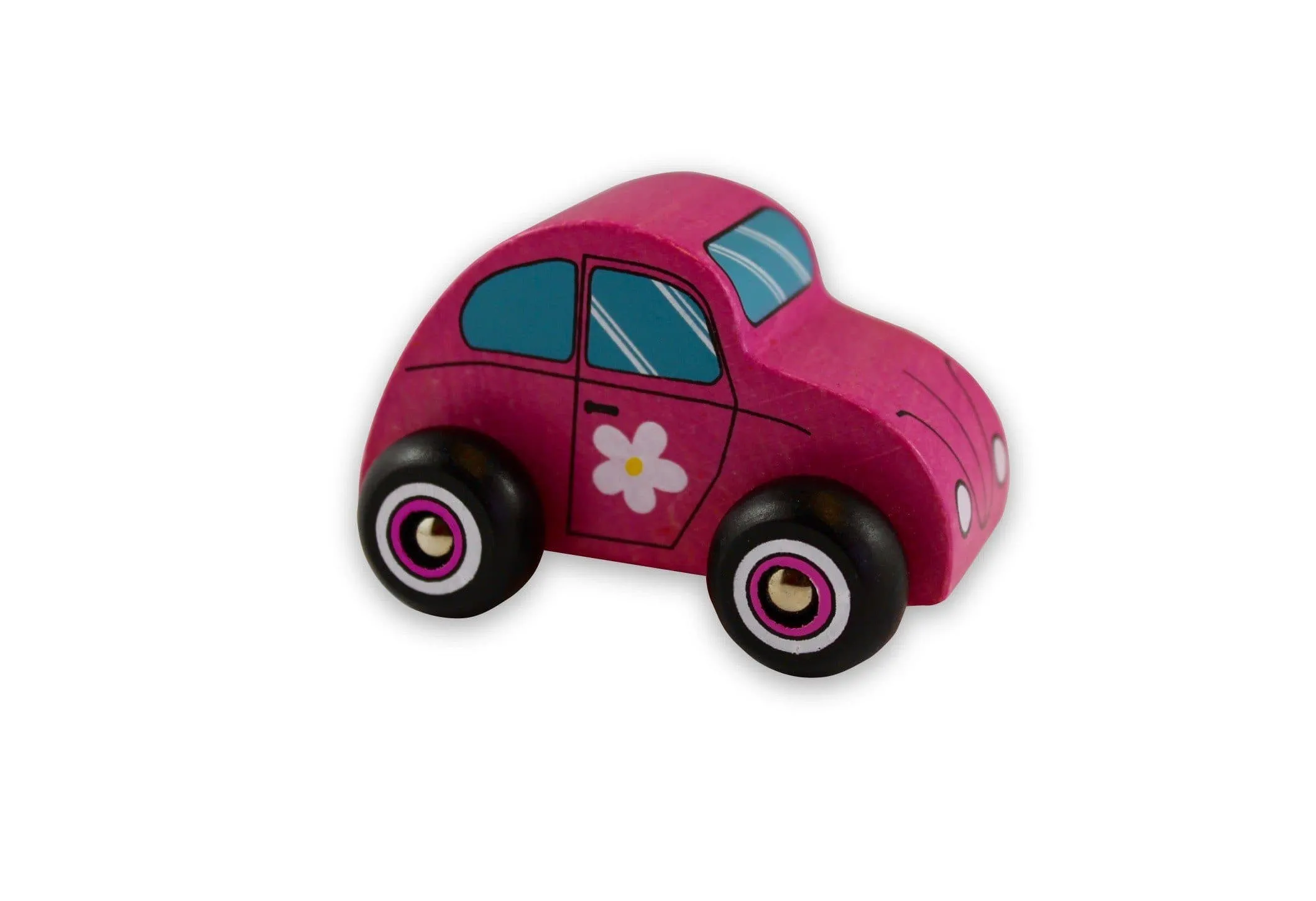 Discoveroo Pink Wooden Beach Car