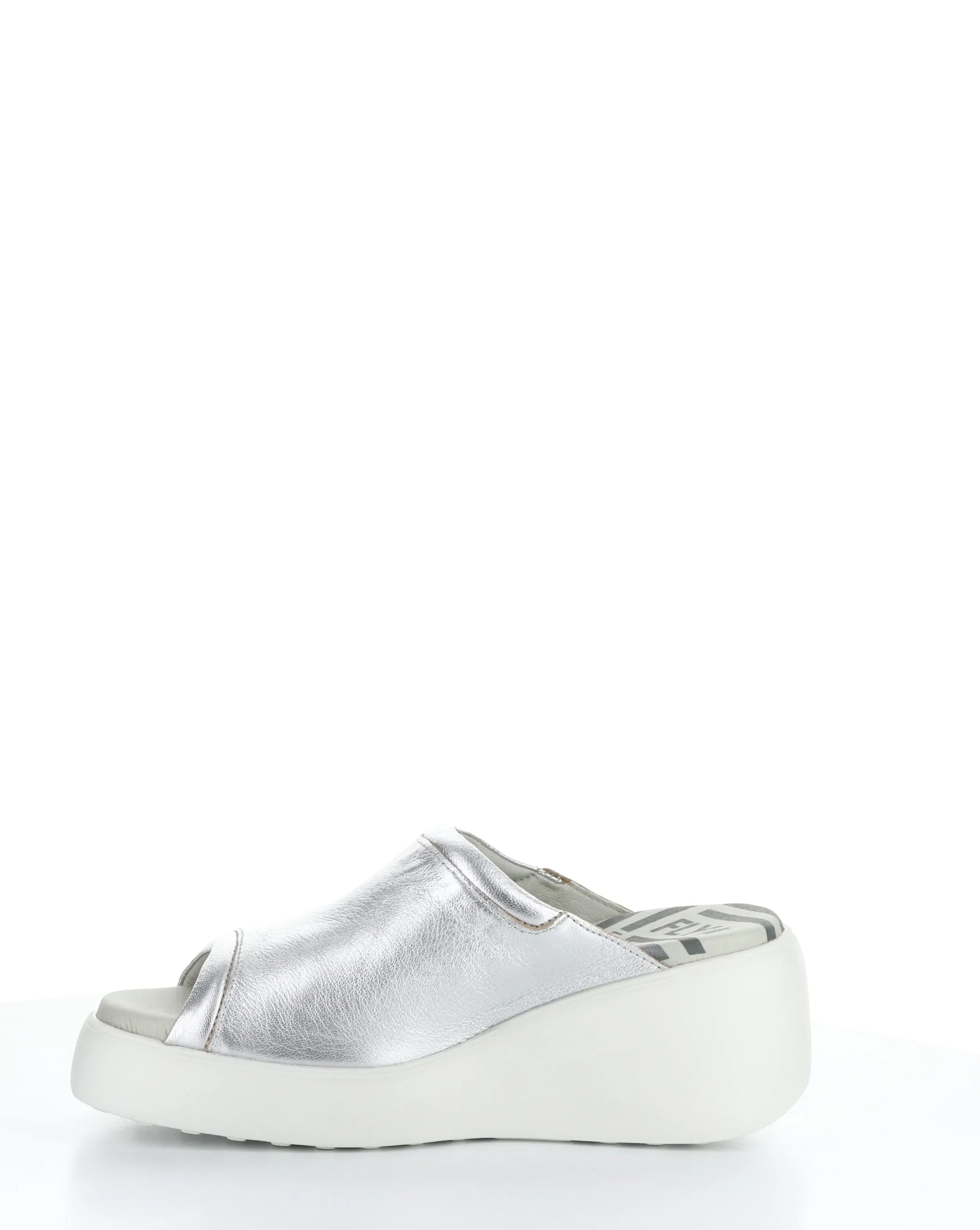 DOLI042FLY 002 SILVER Round Toe Sandals