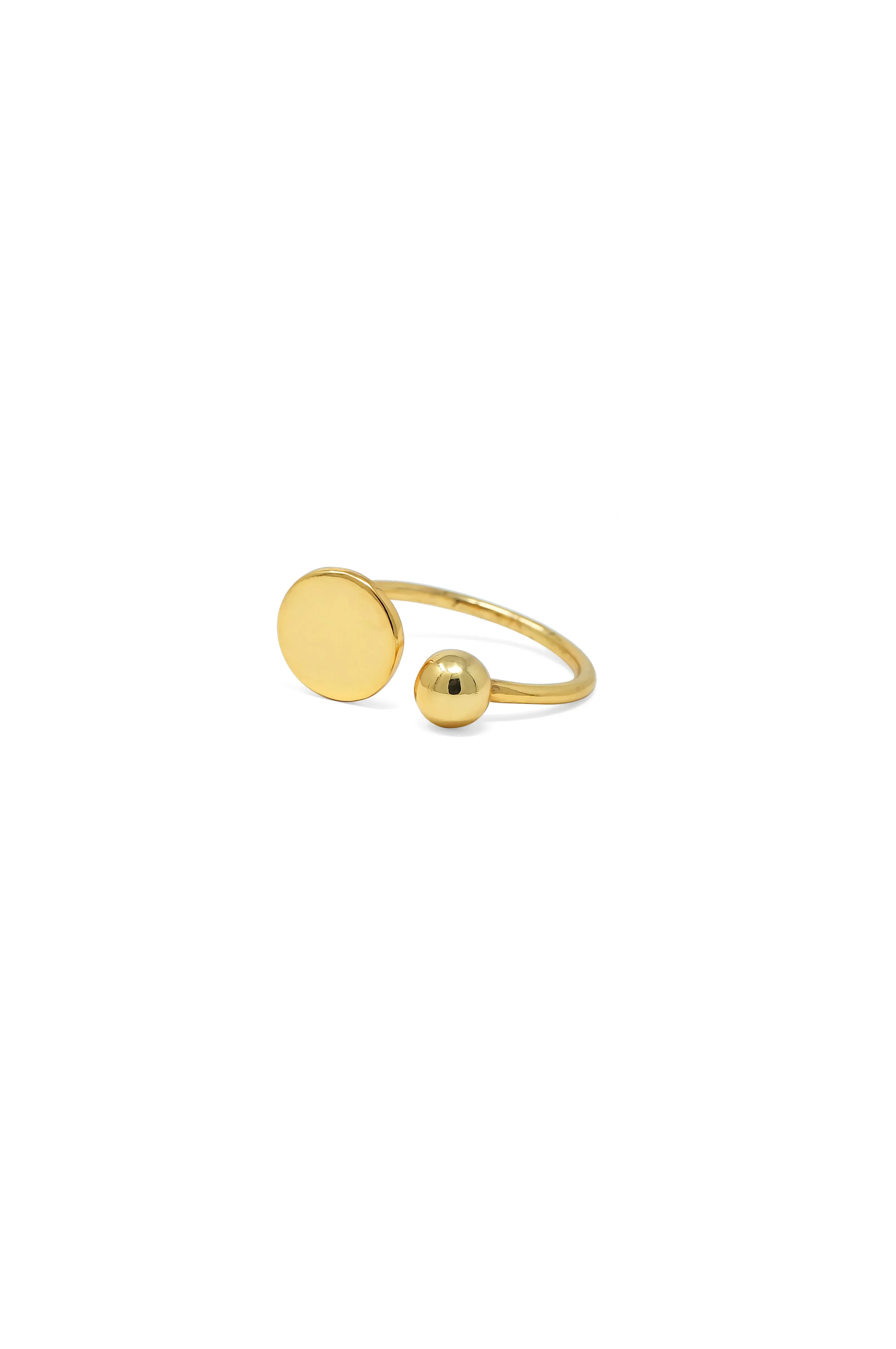 Dots & Dashes Rose Gold Plated Sterling Silver Adjustable Rings