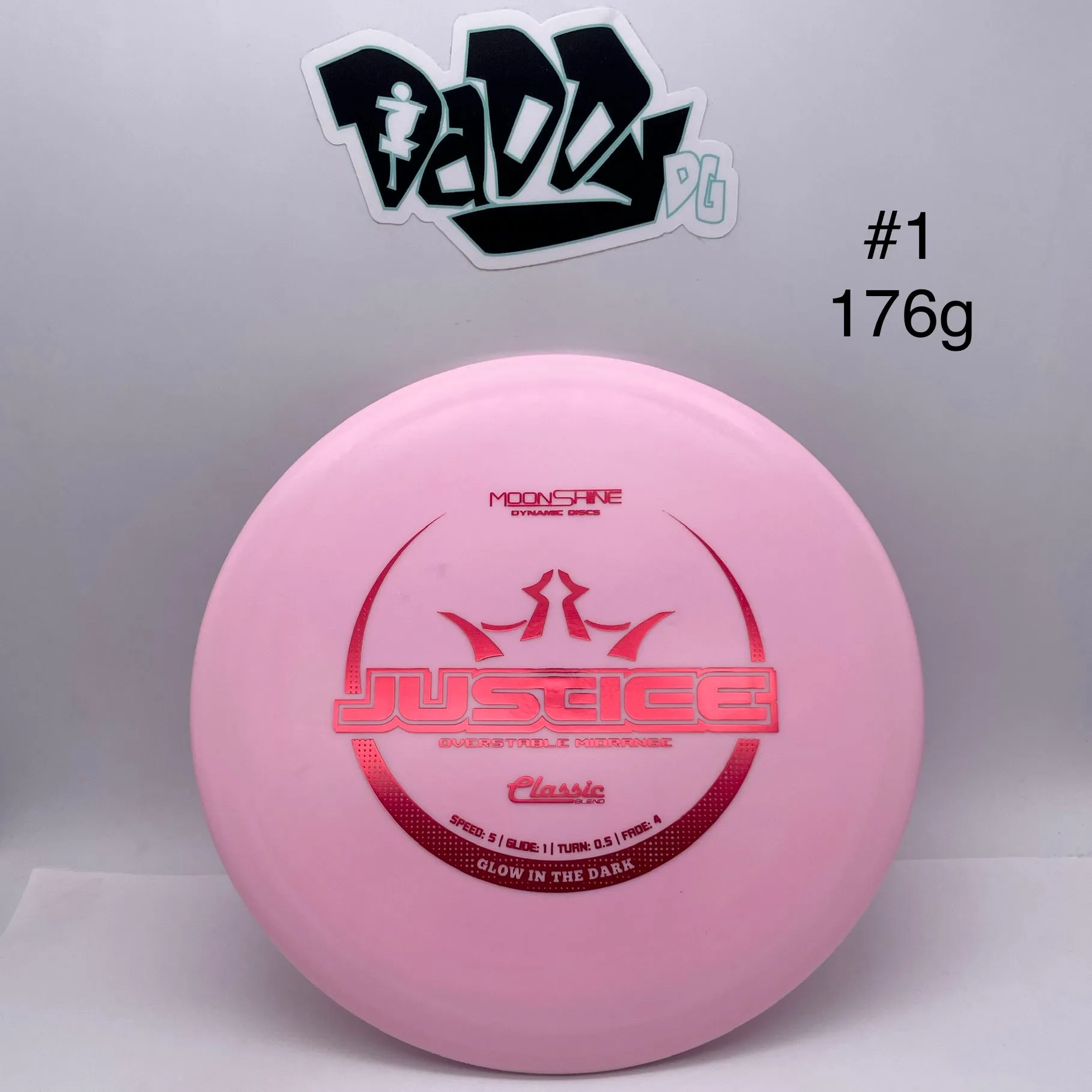 Dynamic Discs Classic Blend Moonshine Justice Midrange