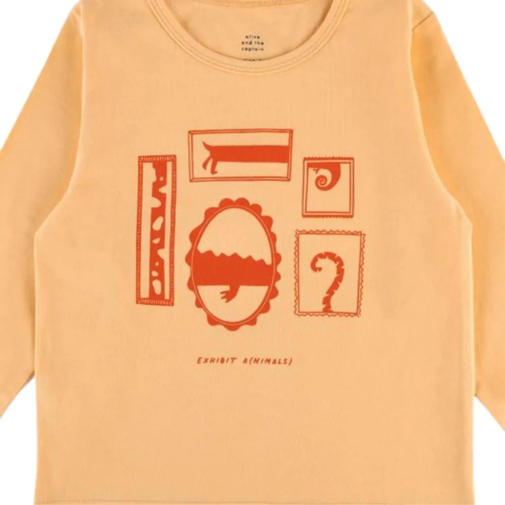 Exhibit A LS Tee, Peach