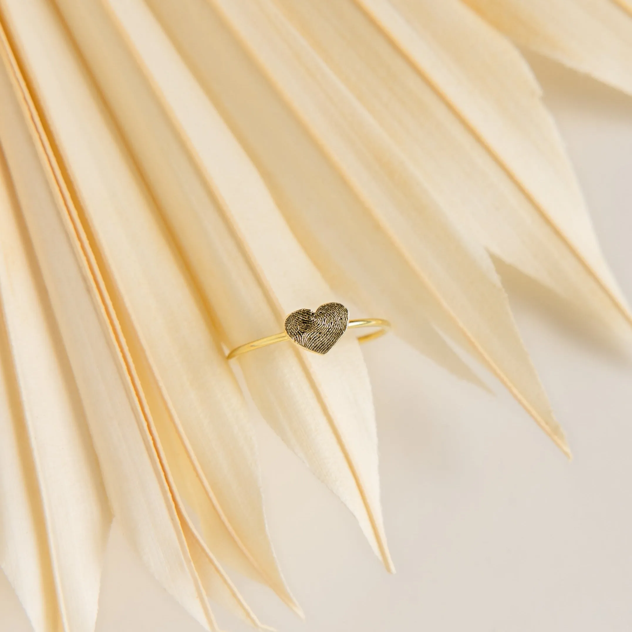 Fingerprint Heart Ring