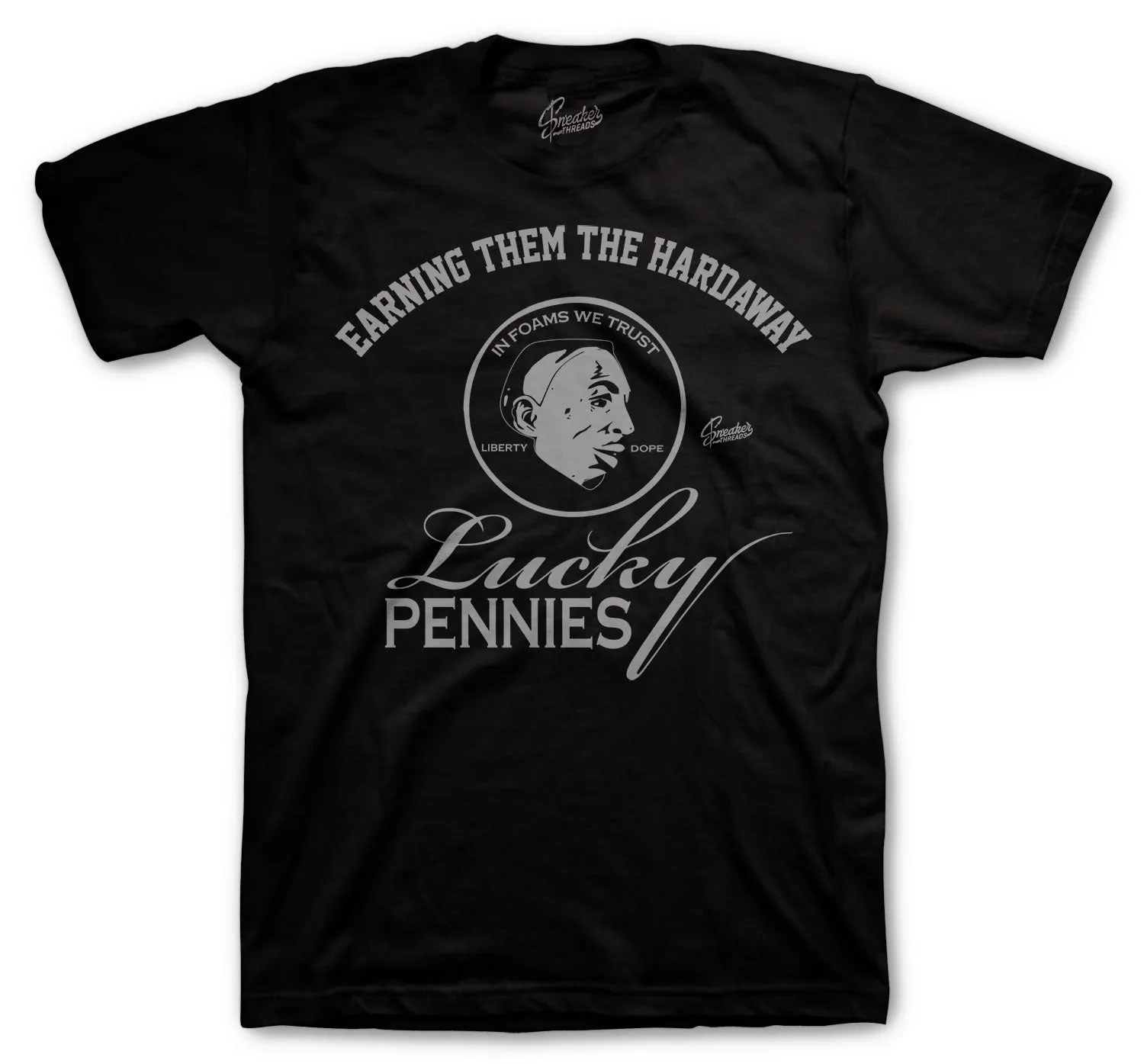 Foamposite All Over Shirt - Lucky Pennies  - Black