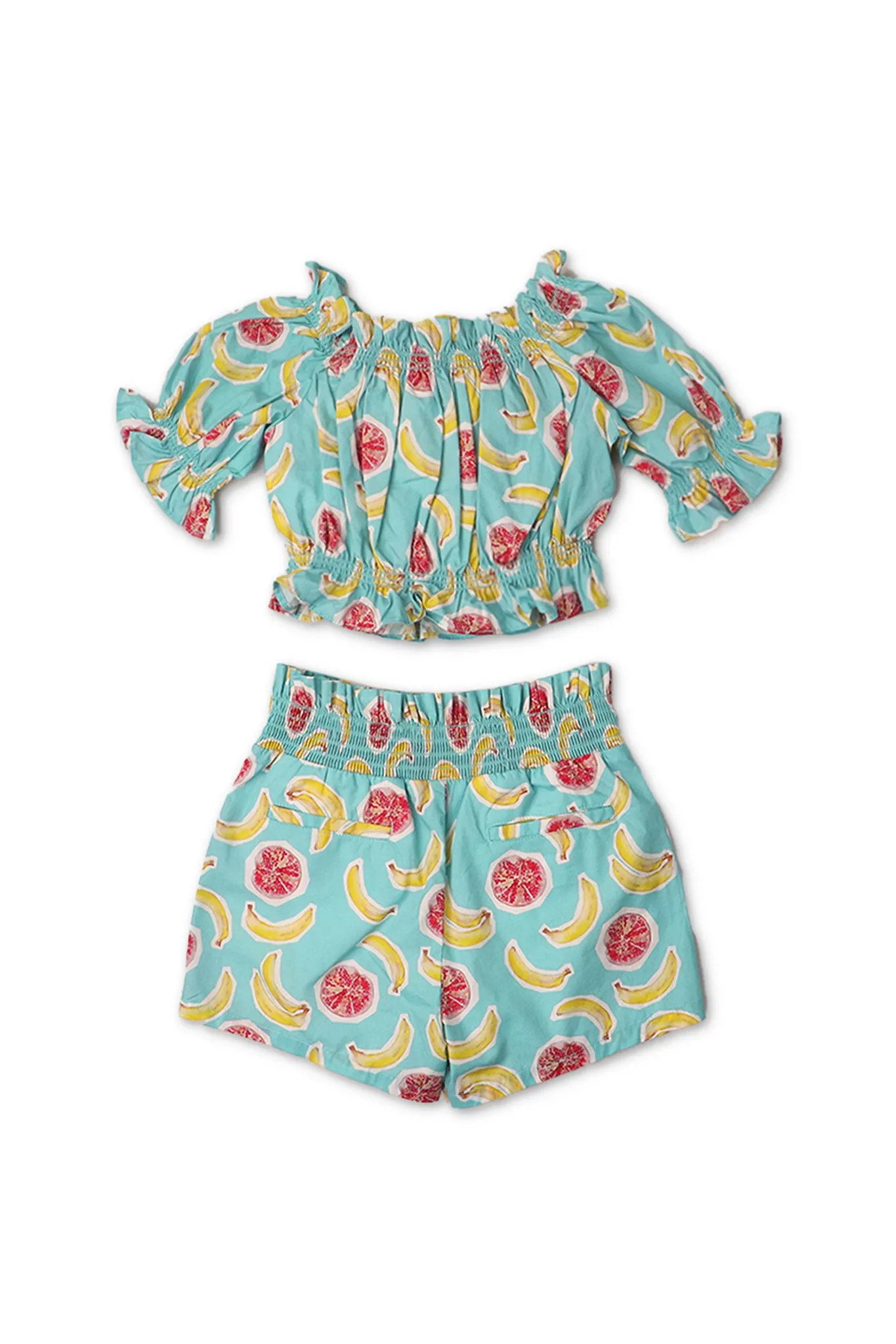 Gingersnaps Banana and Passion Fruit Top and Shorts Set